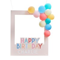 Fotorahmen Happy Birthday mit Luftballons