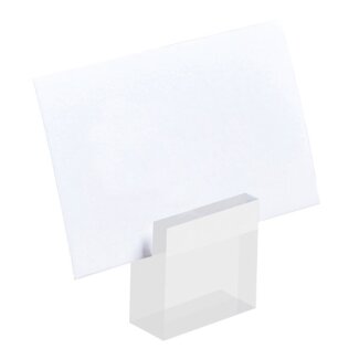 Platzkartenhalter Acryl Block