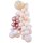 Ballongirlande Fächer weiß/pfirsich/roségold