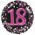 Folienballon Sparkling 18 3D pink