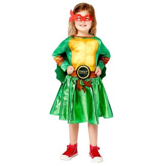 Kinderkostüm TMNT Mädchen Kleid Gr.104-116