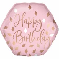 Folienballon SuperShape Blush Birthday