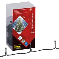Idena LED Lichterkette 120er warmweiß 6h Timer 8...