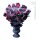 Rosenstrauß rot, 15 St. In Vase, mit Spinnennetz