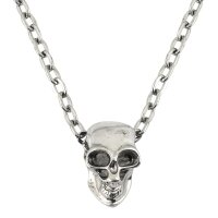 Totenkopf Kette silber