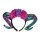 Widderhörner mit Blumen Oilslick Look