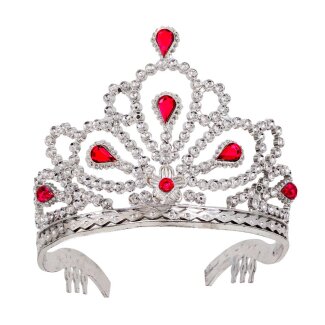Tiara silber/rot