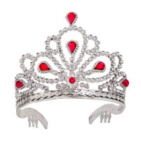 Tiara silber/rot