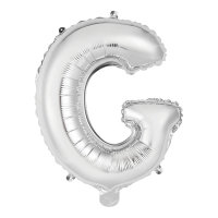 Folienballon Buchstabe G mini 34cm silber