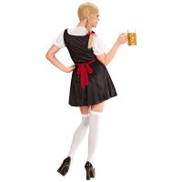 Kostüm Biermädchen schwarz/rot Set Gr.S Bayerische Kellnerin