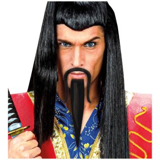 Schnurr- & Spitzbart Chinese schwarz