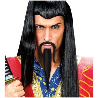 Schnurr- & Spitzbart Chinese schwarz