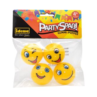 Idena Partyspaß Popper Funny Face 4er