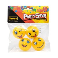Idena Partyspaß Popper Funny Face 4er