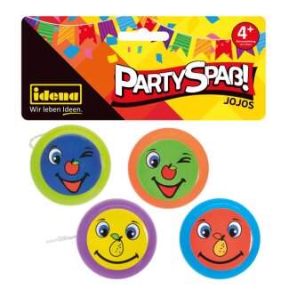 Idena Partyspaß Jojos Funny Face 4er