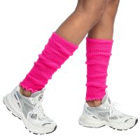 80er Jahre Beinwärmer neonpink