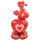 Folienballon AirLoonz Stacking Hearts 139cm