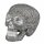 Totenkopf, schwarz mit Glitzersteinen