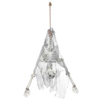 Hängedekoration Skelett kopfüber 140 cm