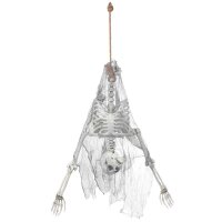 Hängedekoration Skelett kopfüber 140 cm