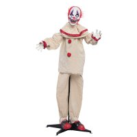 Deko Gruselclown 153cm Licht und Sound
