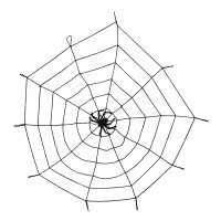 Spinnengewebe mit Spinne ca. 150 cm