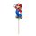 Folienballon SUPER MARIO luftgefüllt am Papierstab