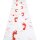 Deko Blutiger Teppich rot/weiß 60 cm x 4,5 m