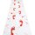 Deko Blutiger Teppich rot/weiß 60 cm x 4,5 m