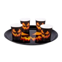 Tablett Creepy pumpkin Plastik D34,5cm