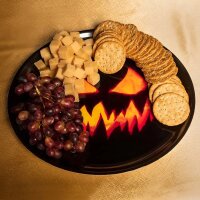 Tablett Creepy pumpkin Plastik D34,5cm
