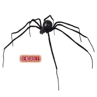 Spinne Schwarze Witwe formbar, 110cm