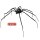 Spinne Schwarze Witwe formbar, 110cm