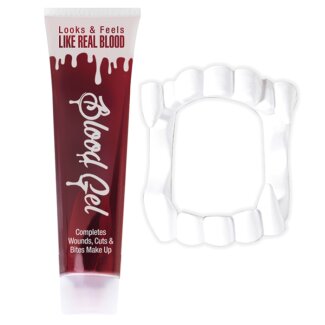 Blut in Tube mit Gebiss