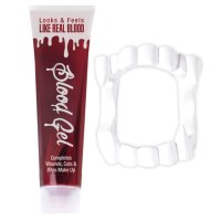 Blut in Tube mit Gebiss