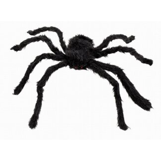 Haarige Spinne schwarz 70 cm