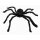 Haarige Spinne schwarz 70 cm