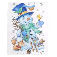 Idena Geschenktasche Schneemann M FSC-Mix