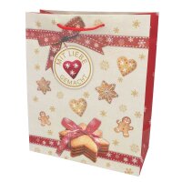 Idena Geschenktasche WH Plätzchen 26x32cm FSC-Mix