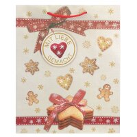 Idena Geschenktasche WH Plätzchen 26x32cm FSC-Mix