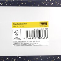 Idena Flaschentasche WH Goldbaum 12x10x39cm
