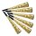 Trompeten Happy New Year Gold 25cm, 6er Set