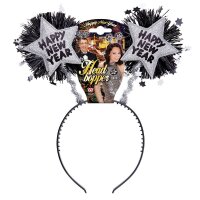 Haarreif Happy New Year Silber