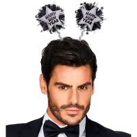 Haarreif Happy New Year Silber