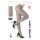 Glitzerstrumpfhose Silber 40 Den, 1 Size