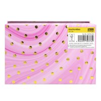 Idena Geschenkboxen-Set Dots pink 3er FSC-Mix