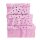 Idena Geschenkboxen-Set Dots pink 3er FSC-Mix