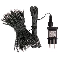 Idena LED-Lichterkette 300er warm-weiß,8h Timer