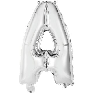 Folienballon Buchstabe A mini 34cm silber