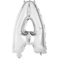 Folienballon Buchstabe A mini 34cm silber